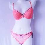 Customized young girls woman sexy push up bra set